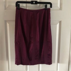 Catherine Malandrino vintage burgundy pencil skirt size 4. Nice condition.